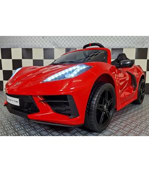 CORVETTE C8 COCHE ELÉCTRICO NIÑOS 12V, 1 PLAZA Y MEDIA, ROJO, RC   INDA339-c4k0490